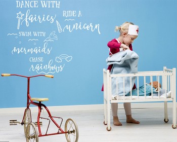 Girls Nursery Quote Decal